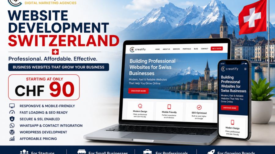 Professional business website Switzerland for startups and small businesses